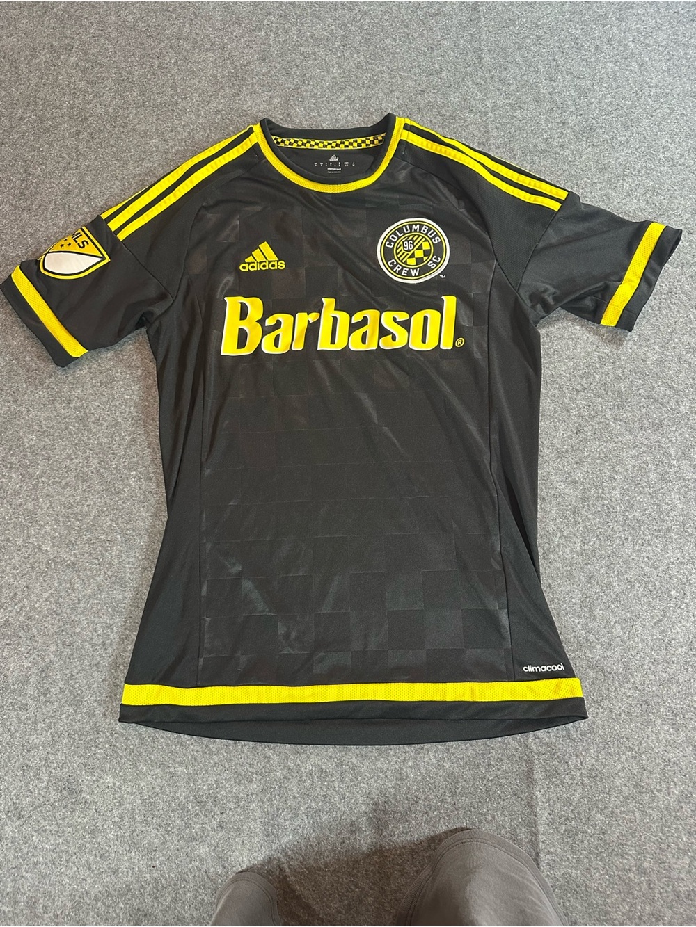 adidas Black Columbus Crew Soccer Jersey